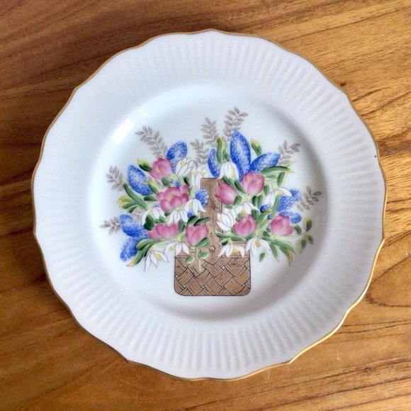 Vintage RFB for Tastesetter Golden Bouquet Plates - Set of 2 - Picture 7 of 10